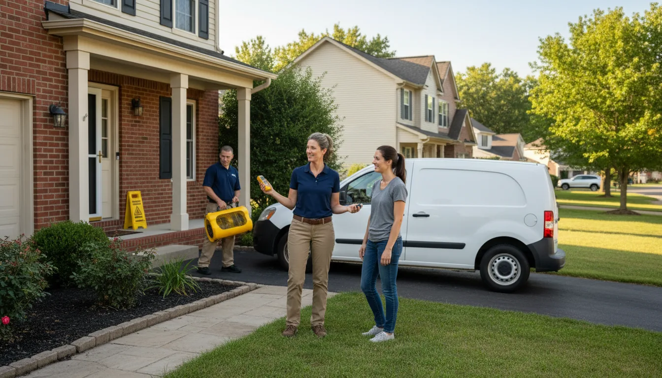Residential water damage restoration in Rolling Fork, MS